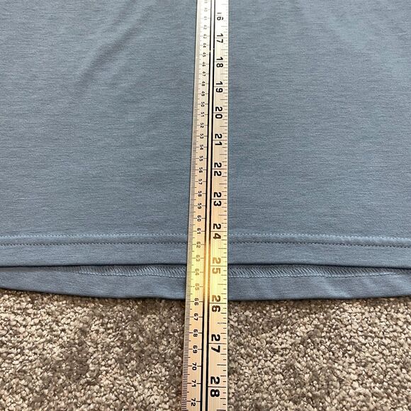 Nike Hockey Shirt Mens Medium Light blue Dri Fit 3/4 Sleeve soft Casual Adult - Picture 10 of 11